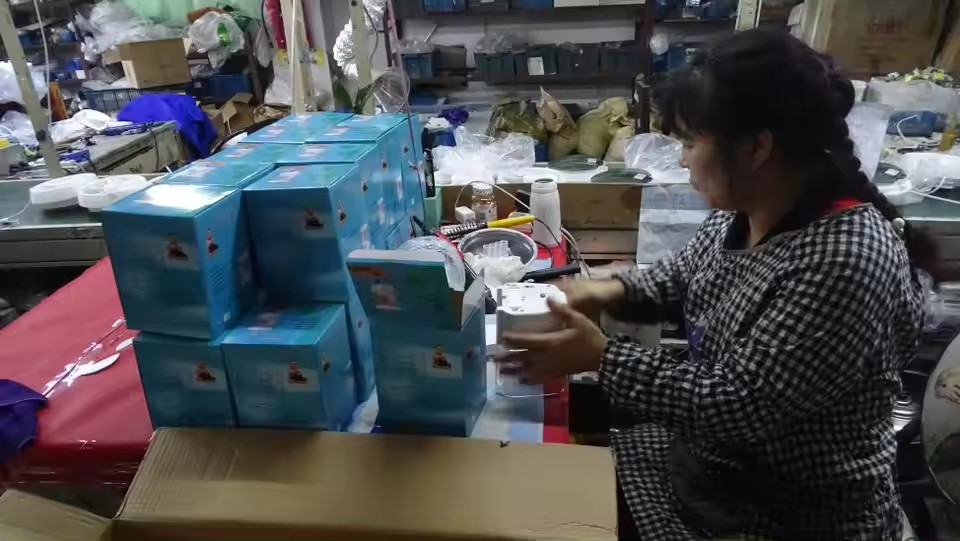 ningbo aoshun electrical linea di produzione in fabbrica