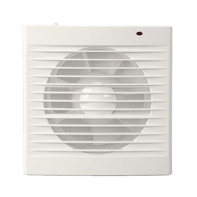 Ventilatore elettrico a 6 pollici per bagno montato a parete con ventola ad estrazione d'aria assiale in bianco/nero