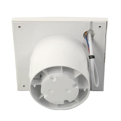 Ventilatore elettrico a 6 pollici per bagno montato a parete con ventola ad estrazione d'aria assiale in bianco/nero