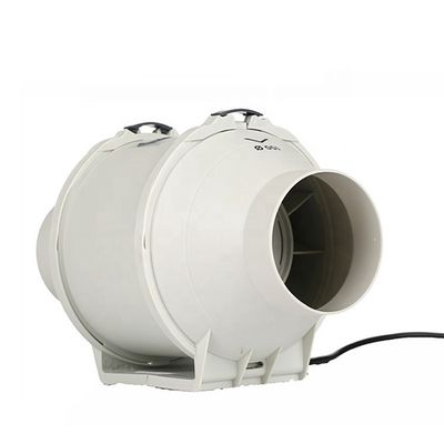 Controllo della velocità personalizzabile ventilatore in linea di plastica da 200 mm per il controllo dell'umidità e il silenzio