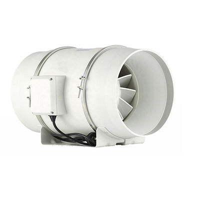 Controllo della velocità personalizzabile ventilatore in linea di plastica da 200 mm per il controllo dell'umidità e il silenzio