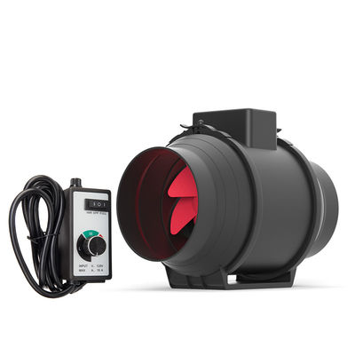 OEM Design Massa nera silenziosa Inline aria fresca Vento misto di flusso di condotto estrattivo ventilatore