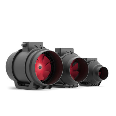 OEM Design Massa nera silenziosa Inline aria fresca Vento misto di flusso di condotto estrattivo ventilatore