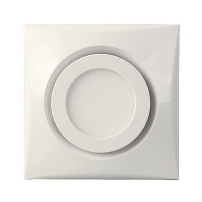 Certificazione SAA LED Ventilazione ABS Difusore rotondo in plastica con griglia a cono Ventilatore centrifuga