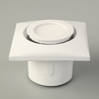Certificazione SAA LED Ventilazione ABS Difusore rotondo in plastica con griglia a cono Ventilatore centrifuga