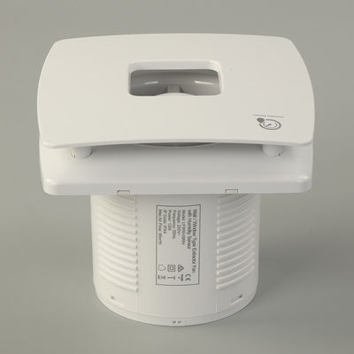 Ventilatore di estrazione d'aria a lame centrifughe di tipo quadrato in materiale plastico ABS bianco
