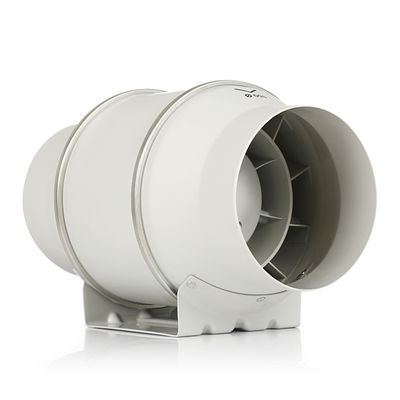 Ventilatore di ventilazione centrifugo a flusso d'aria misto a basso rumore da 125 mm con design in plastica silenziosa