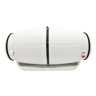 Ventilatore di ventilazione centrifugo a flusso d'aria misto a basso rumore da 125 mm con design in plastica silenziosa
