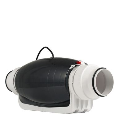 Controllo della temperatura e dell'umidità Ventilatore a condotto in linea AC 6&quot; per serra 3 anni Vita meccanica