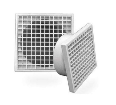 Griglia quadrata personalizzata per ventilatore ad estratto d'aria accessori ventilatore ad estratto d'aria bianco
