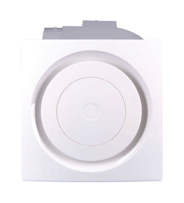 Escapamento da soffitto bianco rotondo con ventilatori di ventilazione silenziosi e ventilatore in linea a flusso misto