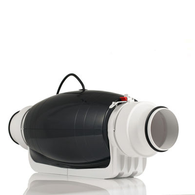 Ventilatore di condotto di scarico in linea a 2 velocità a flusso misto in plastica da 5 pollici TT per sistemi di coltivazione idroponica