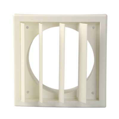 Vita meccanica 3 anni Bagno bianco Griglia fissa Louvre in 100mm 125mm 150mm 200mm