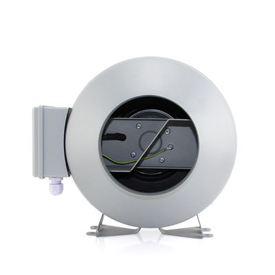 Materiale della lama di plastica 4 pollici Motore silenzioso Circolare Centrifugo a flusso misto Ventilatore in linea