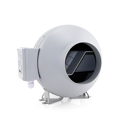 Materiale della lama di plastica 4 pollici Motore silenzioso Circolare Centrifugo a flusso misto Ventilatore in linea