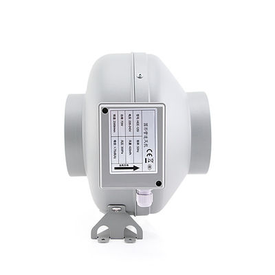 Materiale della lama di plastica 4 pollici Motore silenzioso Circolare Centrifugo a flusso misto Ventilatore in linea