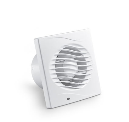 Ventilatore a parete 4 pollici per il bagno, estrattivo d'aria, ventilatore di scarico con logo personalizzato e supporto ODM