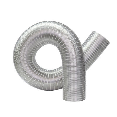 240V Bianco poliestere alluminio condotto flessibile per ventilazione HVAC Distribuzione dell'aria