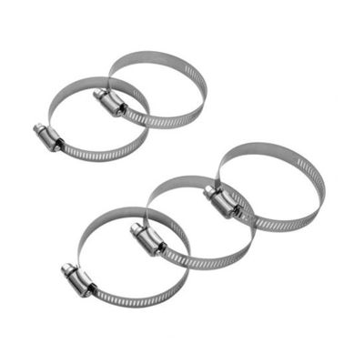 6 pollici di tubature di chiusura regolabile 304 in acciaio inossidabile Clamps condotto con Worm Gear 23-65