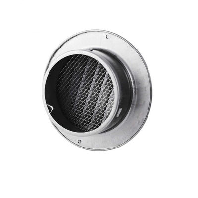 Diffusore di scarico d'aria rotondo per parete in acciaio inossidabile bianco personalizzato per esigenze di impermeabilizzazione
