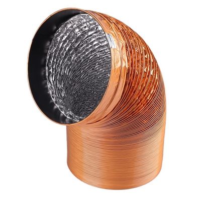 Ventilatore di flusso assiale a lame di plastica condotto in PVC flessibile per ventilazione ad alta temperatura