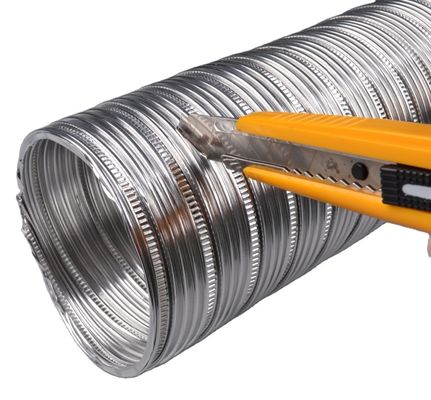Montatura del ventilatore a parete condotto rigido-semi-alluminio flessibile per ventilazione ad alta temperatura