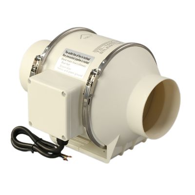 Sistemi di coltivazione idroponica Hf Inline Extractor Fan con design controllato in nero