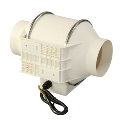 Sistemi di coltivazione idroponica Hf Inline Extractor Fan con design controllato in nero