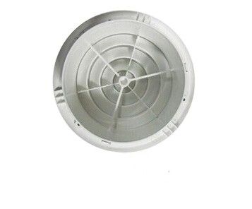 Home Circolazione dell'aria Muro montato Mix Flow Inline Fan con griglia d'aria rotonda in plastica ABS