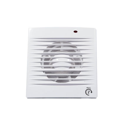 Ventilatore quadrato per bagno e cucina con flusso assiale e montaggio a parete