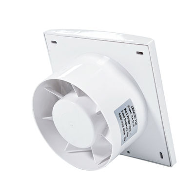 Ventilatore elettrico per estrattivo d'aria a vetro silenzioso ABS con luce a LED e lama di plastica