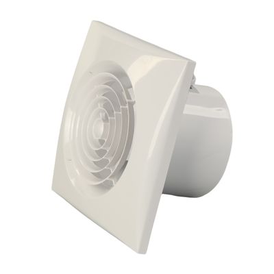 Ventilatore di ventilazione ultra silenzioso da bagno da 100 mm con ventilatore di scarico montato a parete a luce LED