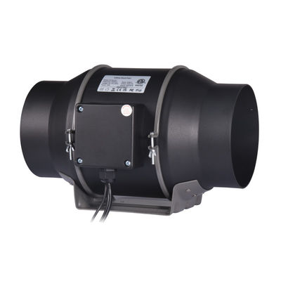 6 pollici EC 100~240V Ventilatore a condotto in linea Ventilatore a condotto in linea inferiore con applicazione WiFi Con regolatore di umidità di temperatura