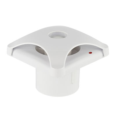 Vendita in grosso di ventilazione silenziosa di plastica da 6 pollici per bagno con ventilatori montati a parete a luce a LED