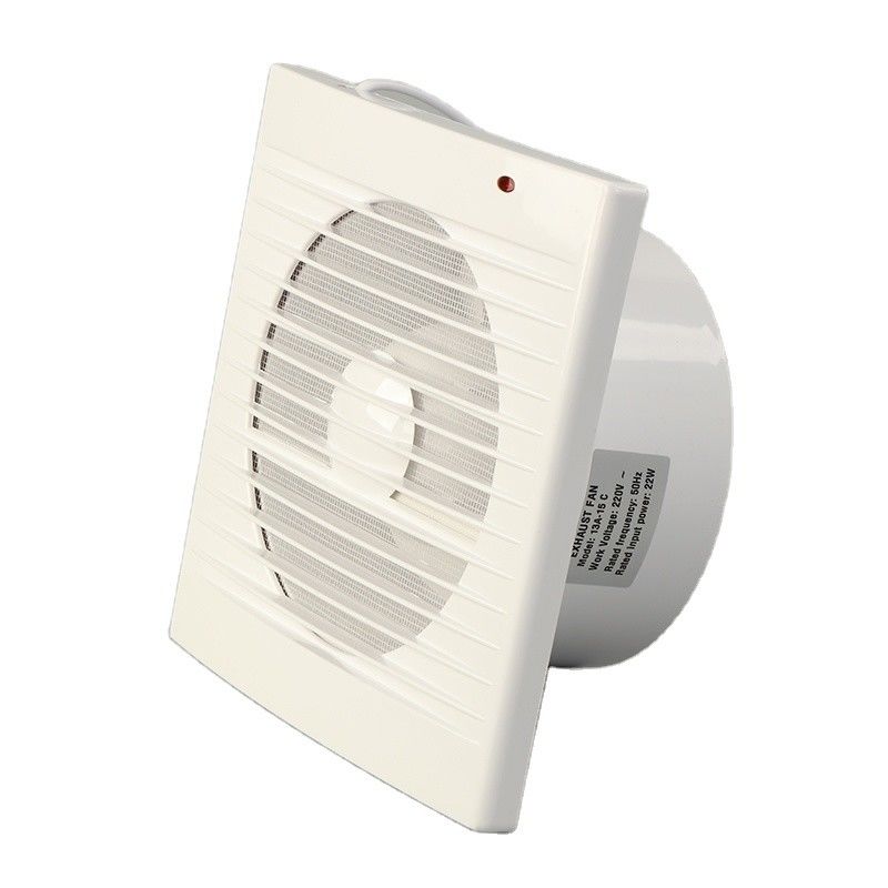 Ventilatore a ventilazione quadrata di plastica da 6 pollici per il bagno e la cucina
