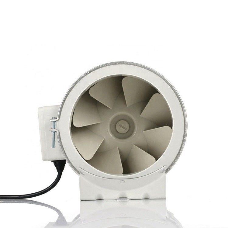 Logo personalizzato 8 pollici ventilatore silenzioso in linea con certificazione SAA e flusso d'aria bianco