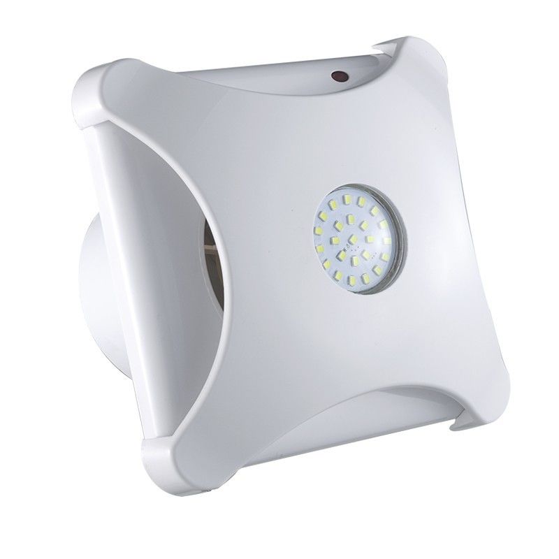 Ventilatore a parete 100-150 mm 4 6 pollici 220V/110V Ventilatore estrattivo a chiusura con illuminazione a LED e lama di plastica