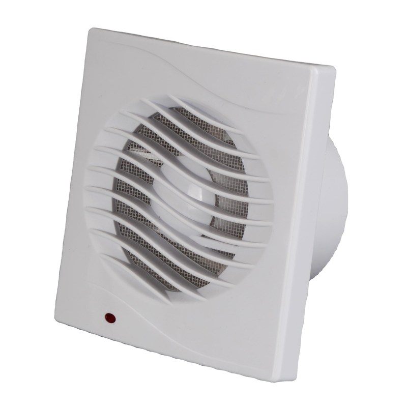 Materiale ABS 6 pollici quadrati montato a parete ventilatore di scarico bagno per la casa