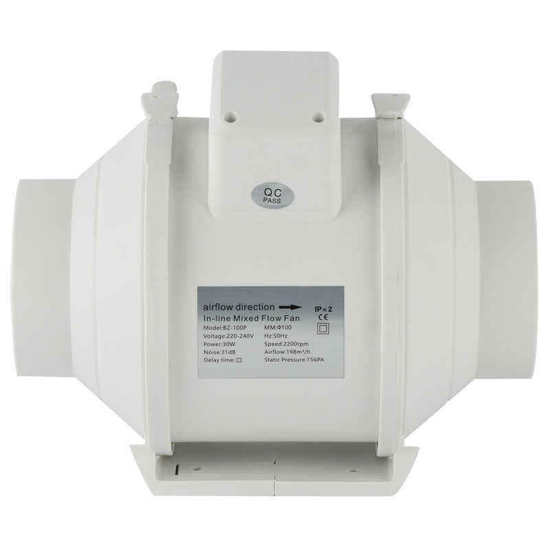 Potente 23-65 Vita meccanica 3 anni Massa 4/6/8 pollici Silent Hydroponics Inline Duct Fan