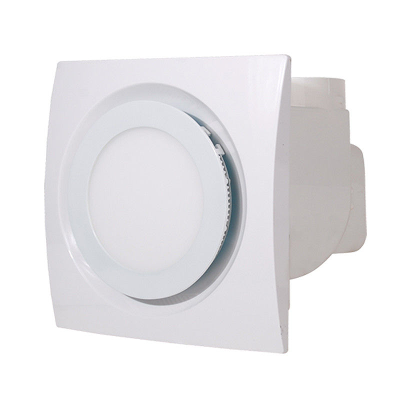 Montatura a muro Ventilazione del bagno di fattorie Ventilatore di vetro silenzioso in plastica con luce a LED
