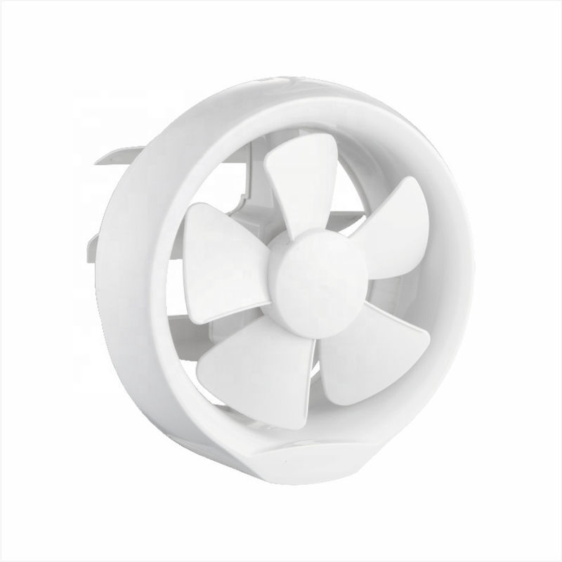 OEM/ODM Design Mass Bathroom Round Ventilatore di scarico con cuscinetto ad olio di plastica in bianco