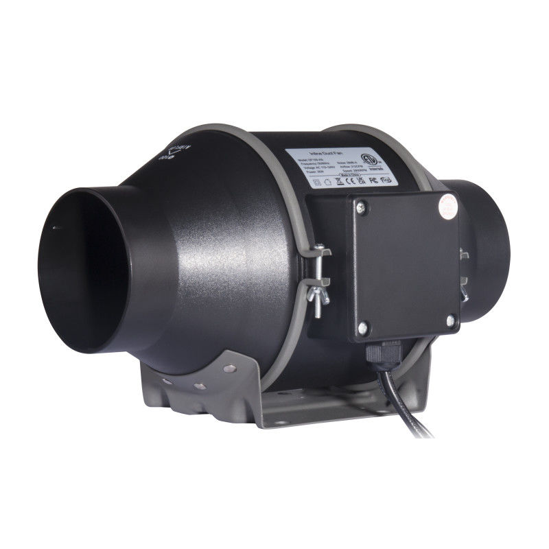 100~240V Basso rumore 4 pollici 100 mm Ventilatore a condotto in linea con regolatore di velocità per ventilatore idroponico